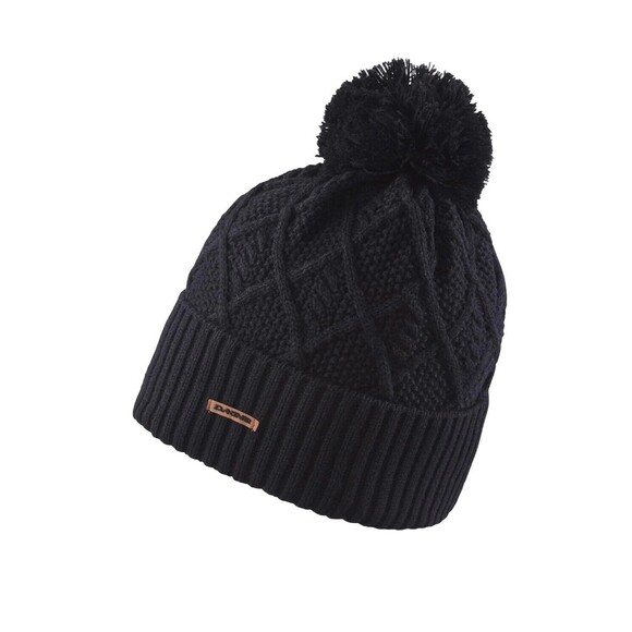 Dakine Women’s Mia Acrylic Cable Knit Pom‎ Beanie One Size Black New - Picture 1 of 8
